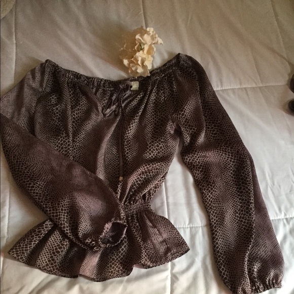 Michael Kors Tops - Michael Kors snakeskin print blouse